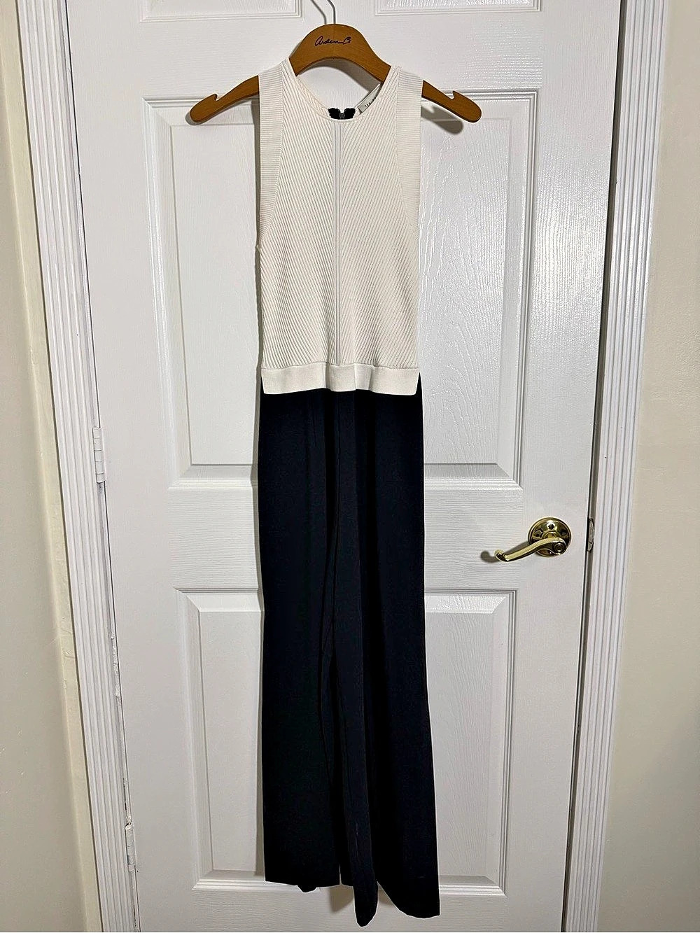 Ted Baker Toveli Knit Bodice Wide Leg Jumpsuit Size 1